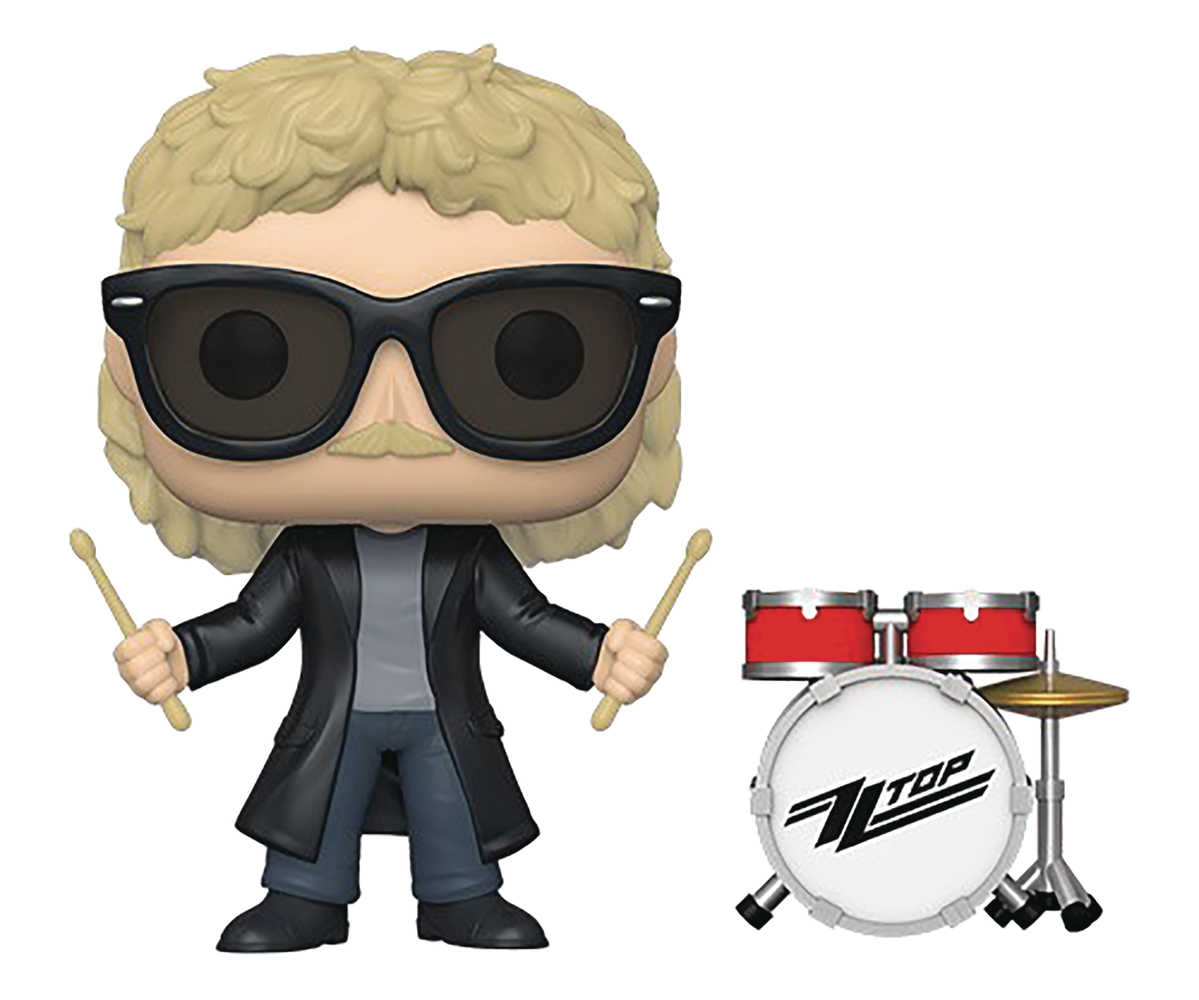 Pop Rocks Zz Top Frank Beard Vinyl Figure 