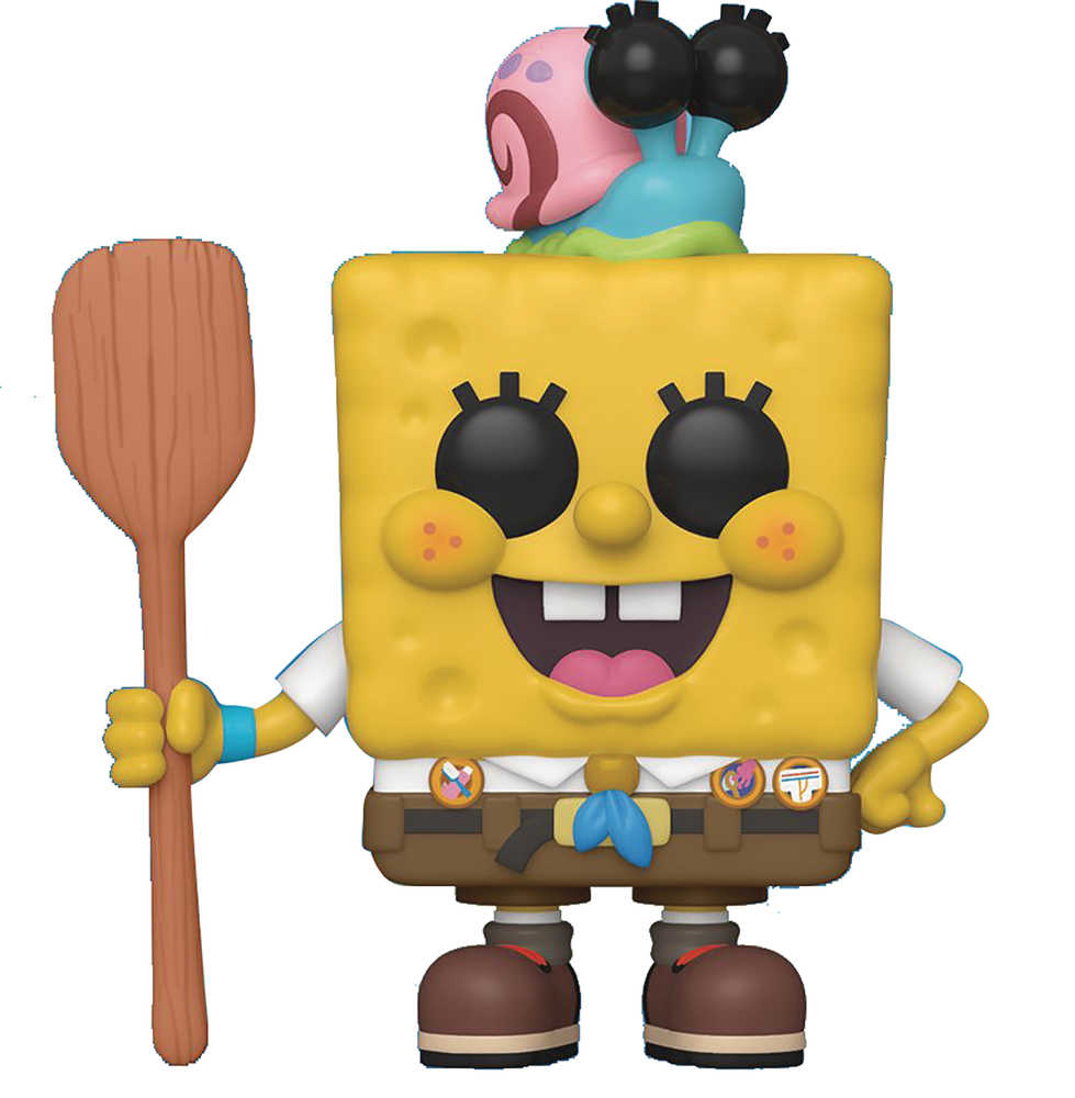 Pop Animation Spongebob Movie Camping Spongebob Vinyl Figure 