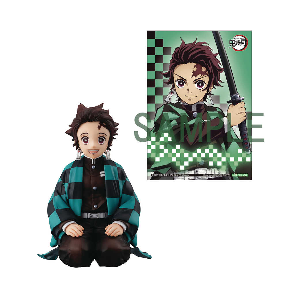 Gem Ser Demon Slayer Kimetsu Tanjiro Palm PVC Figure W/Gift 