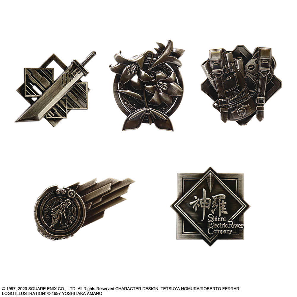 Final Fantasy Remake Pin Badge 10 Pc Blind Mystery Box Display 