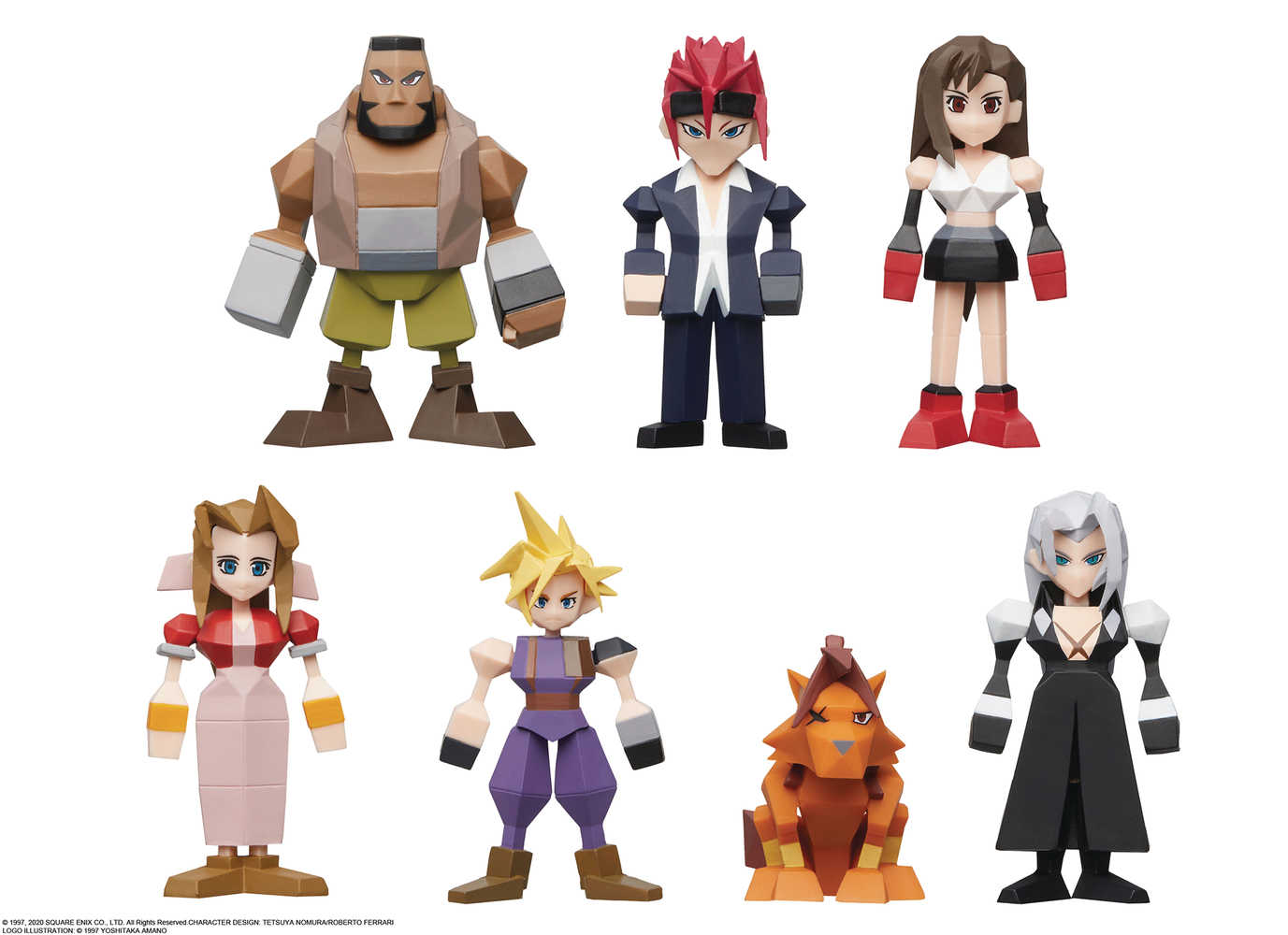 Final Fantasy Vii Polygon PVC Figure 8 Pc Blind Mystery Box Display 