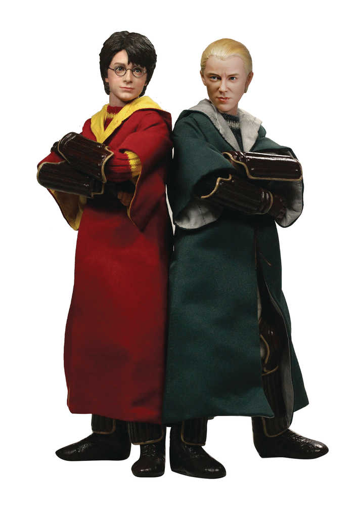 Hp Chamber Secrets Harry & Draco 1/6 Action Figure Child Quidditch 2 Pk