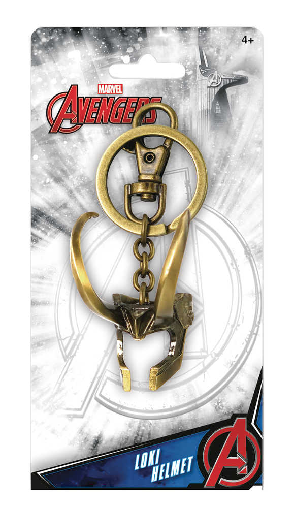 Marvel Loki 3 D Helmet Pewter Key Ring 