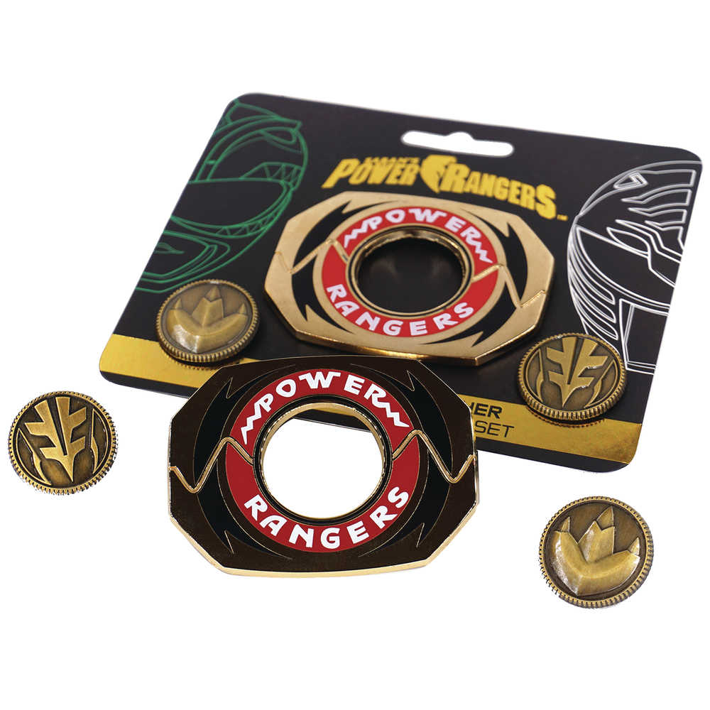Power Rangers Legacy Morpher Green/White Pin Set 5 Pc. Case.