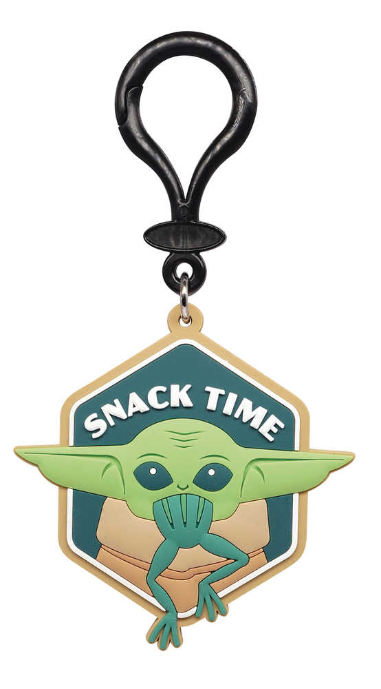 Star Wars Mandalorian Child Snack Time Soft PVC Bag Clip 