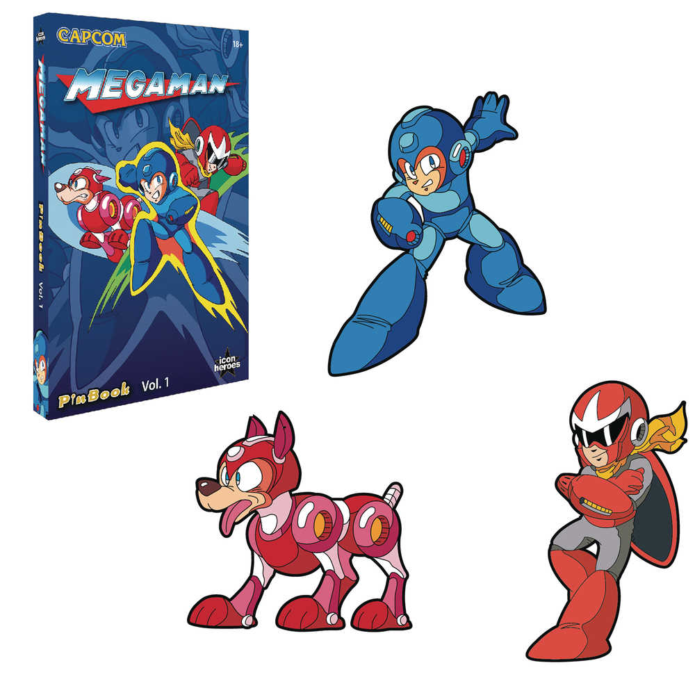 Mega Man V1 Pin Book Set 