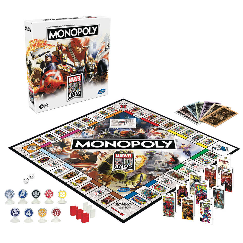 Monopoly Marvel 80 Th Ann Edition Game Case  