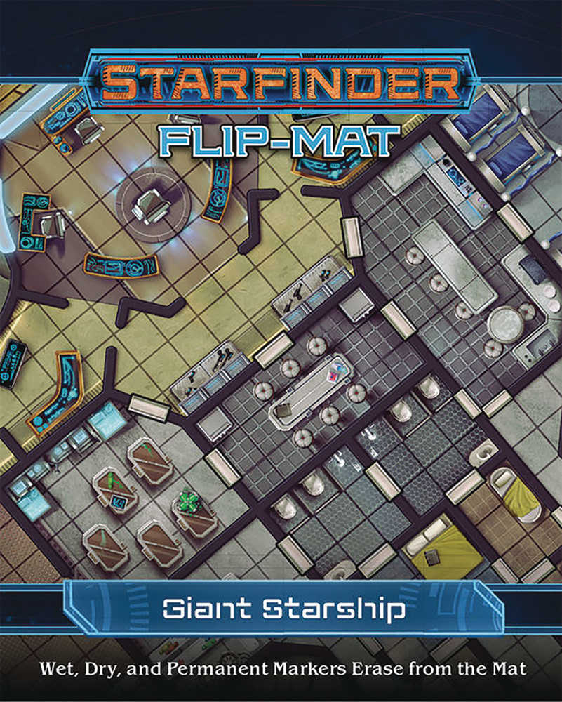 Starfinder Role Playing Game Flip Mat Giant Starship