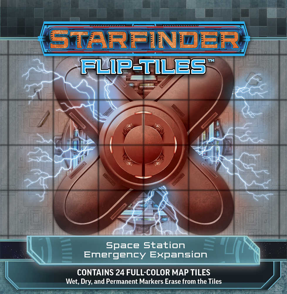 Starfinder Role Playing Game Flip Tiles Space Station Emergency Exp