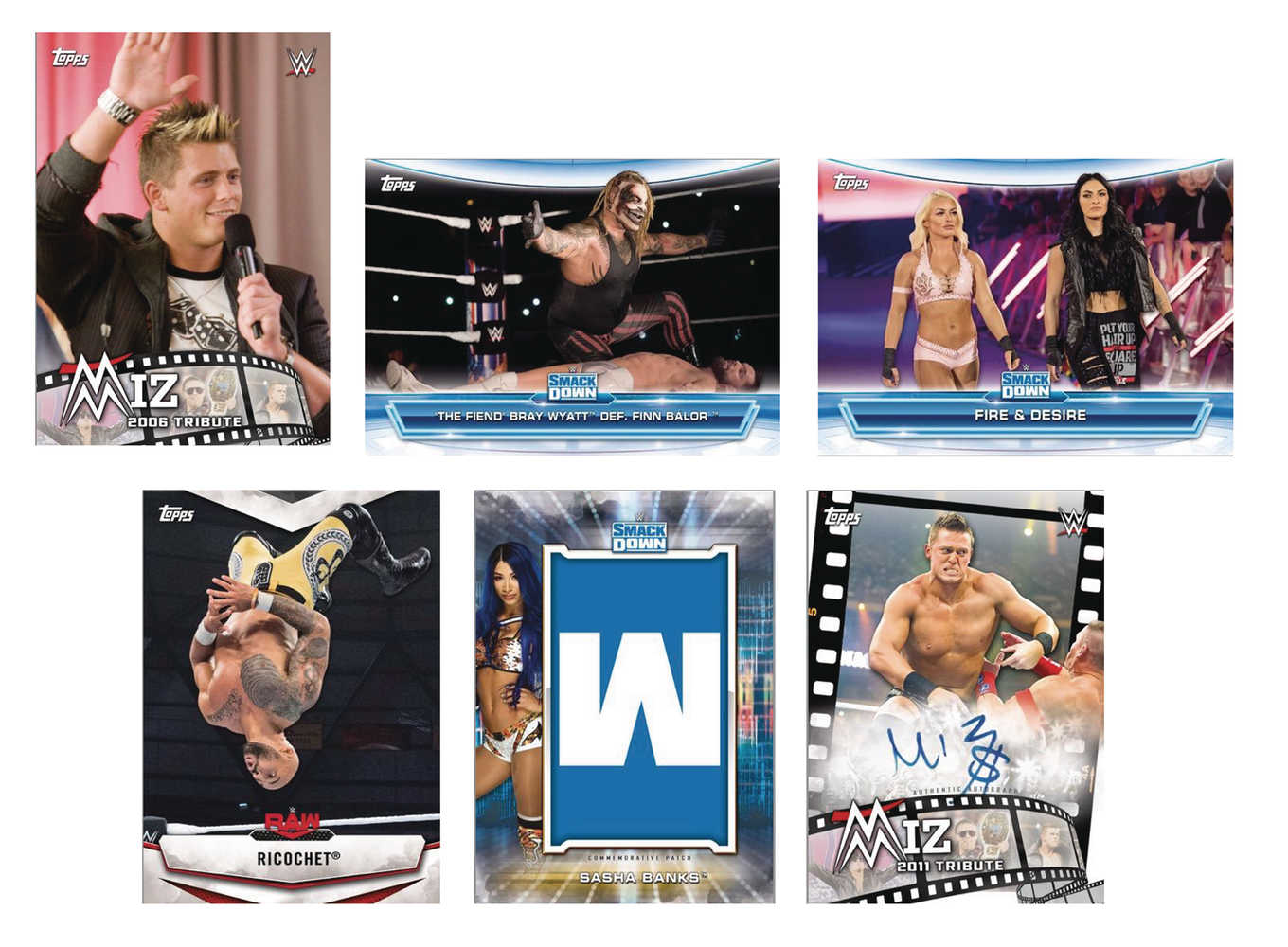 Topps 2020 WWE Raw vs Smackdown Trading Card Box  