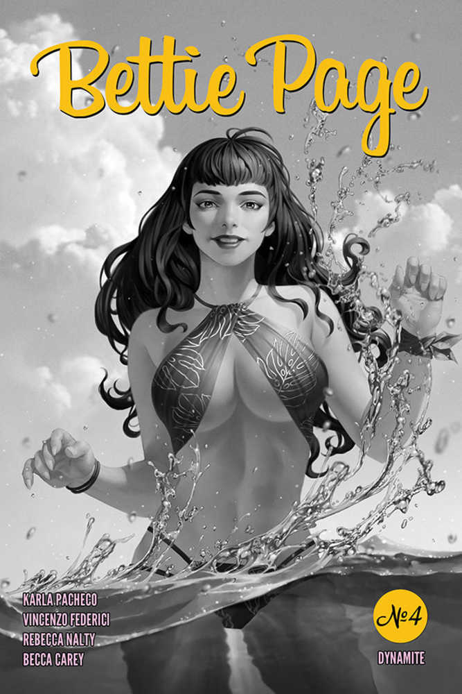 Bettie Page #4 25 Copy Yoon Black & White Variant Edition