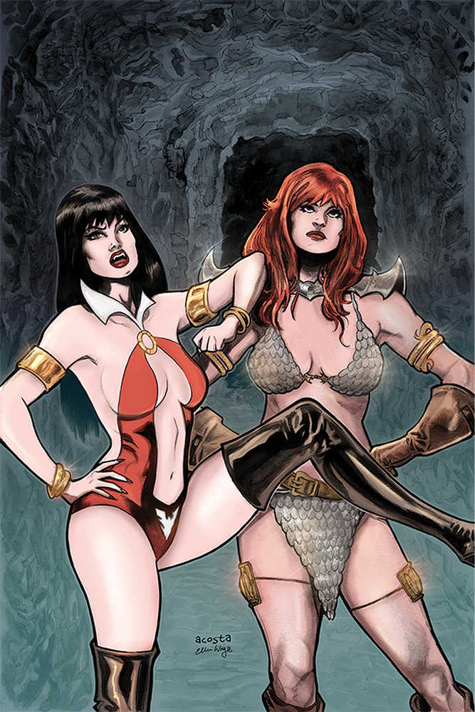 Vampirella Red Sonja #12 Acosta Limited Full Art Cover
