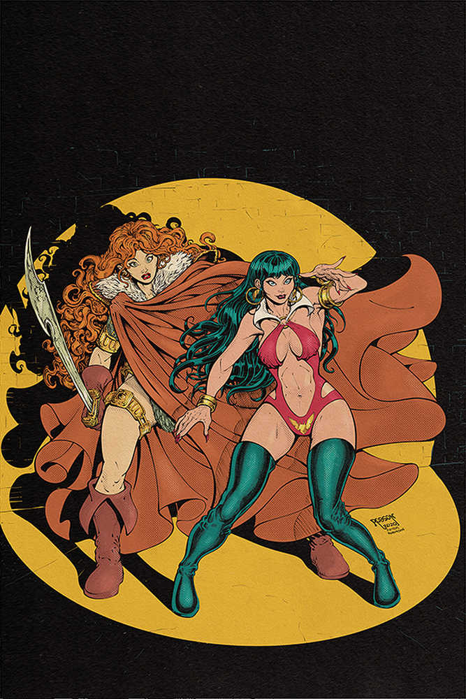 Vampirella Red Sonja #12 Robson Limited Virgin Homage Cover