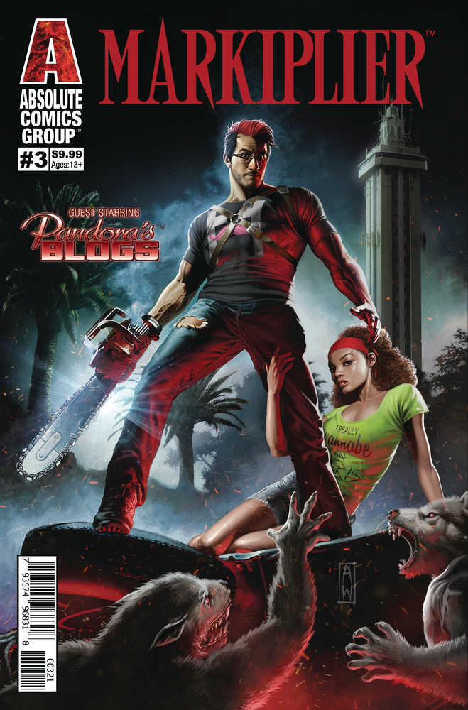 Markiplier #3 (Of 4) Cover B Aod Parody Foil Logo