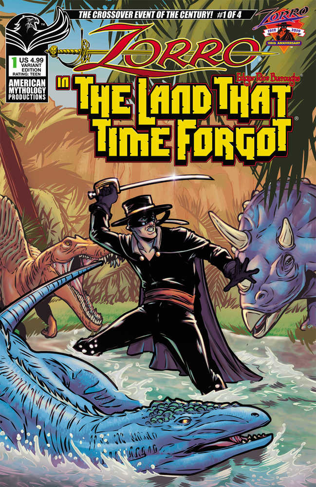 Zorro In Land That Time Forgot #1 Cover B Puglia