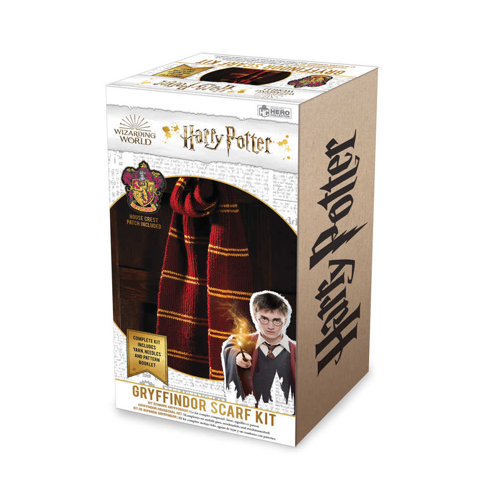 Hp Wizarding World Knit Kits Gryffindor Scarf Kit 