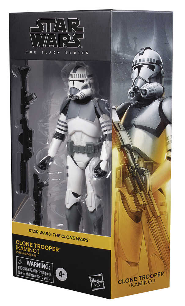 Star Wars Black Cw 6 In Kamino Clone Trooper Action Figure Case  