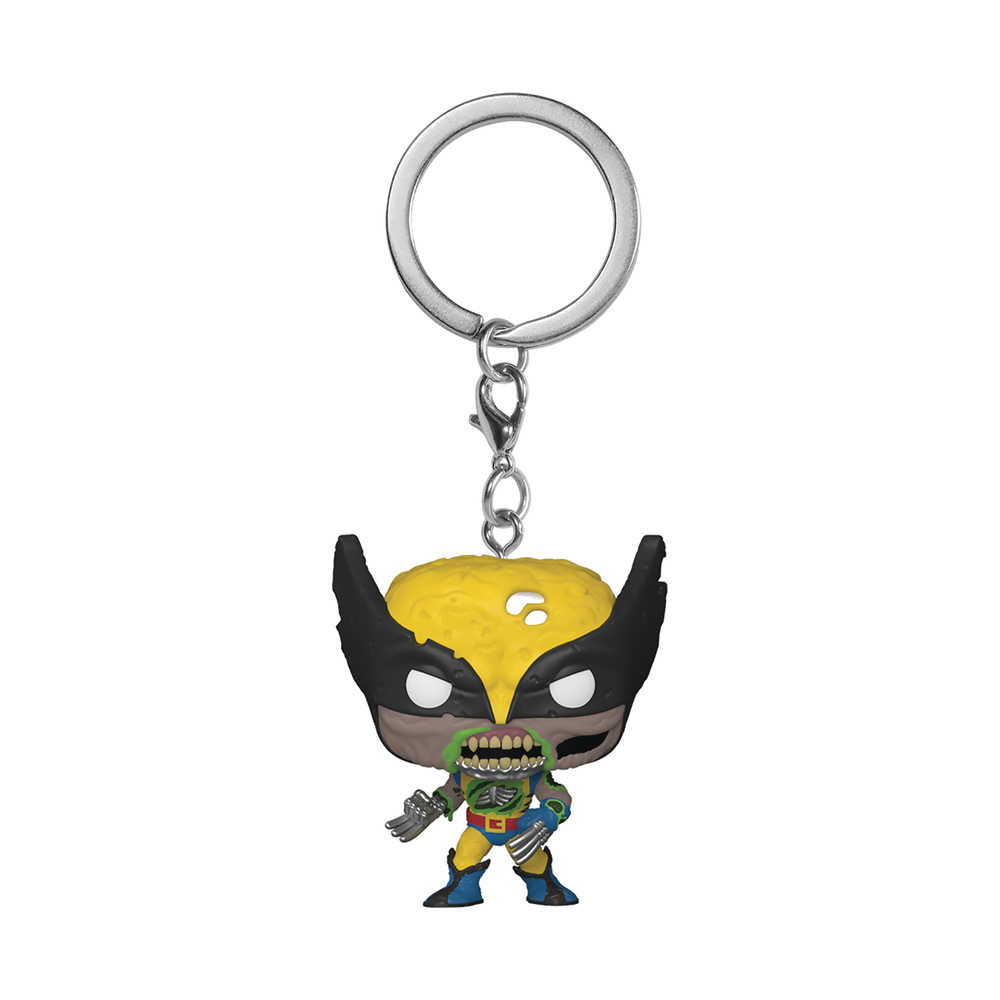 Pocket Pop Marvel Zombies Wolverine Figure Keychain 