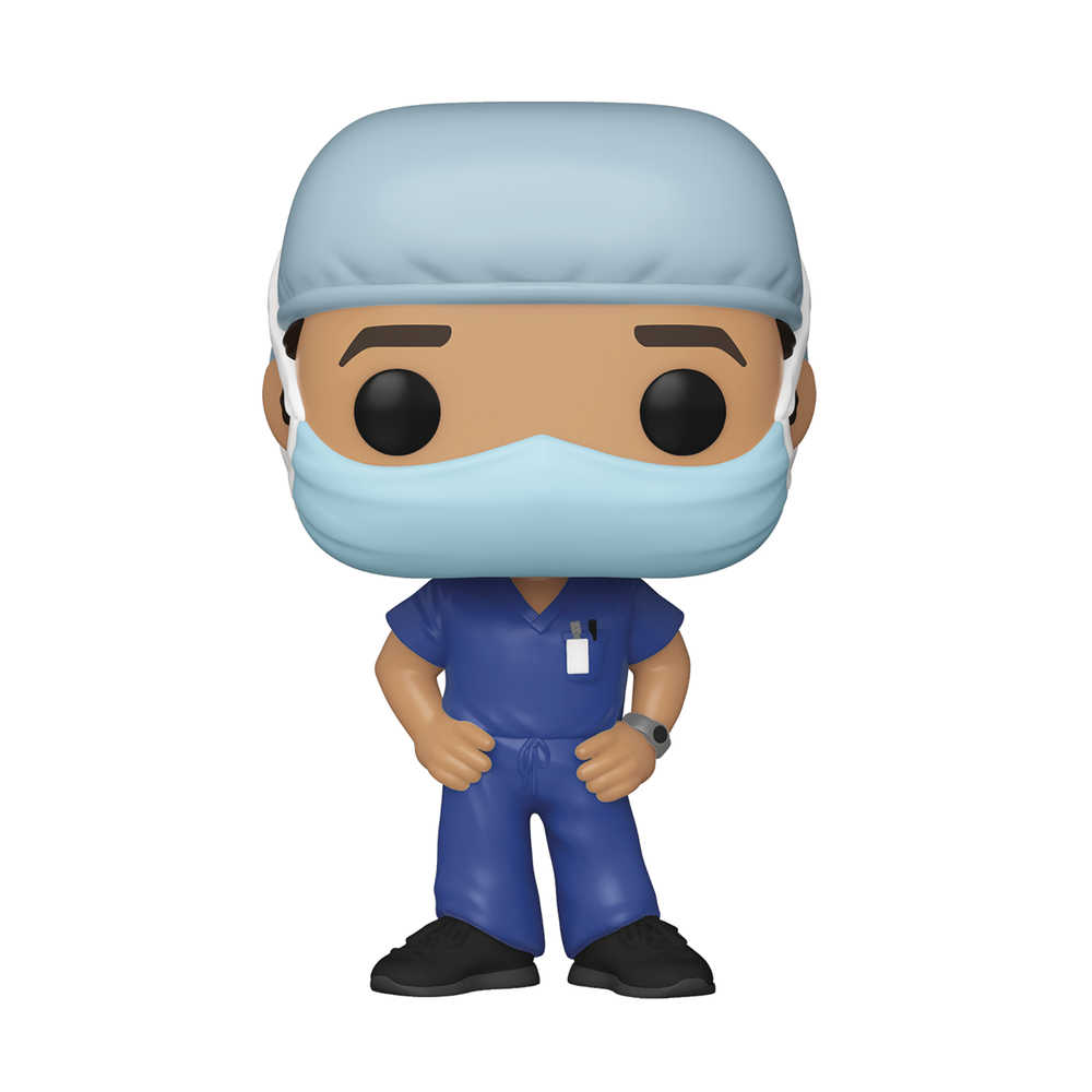Pop Heroes Front Line Worker Male 1 Vinyl Figure 