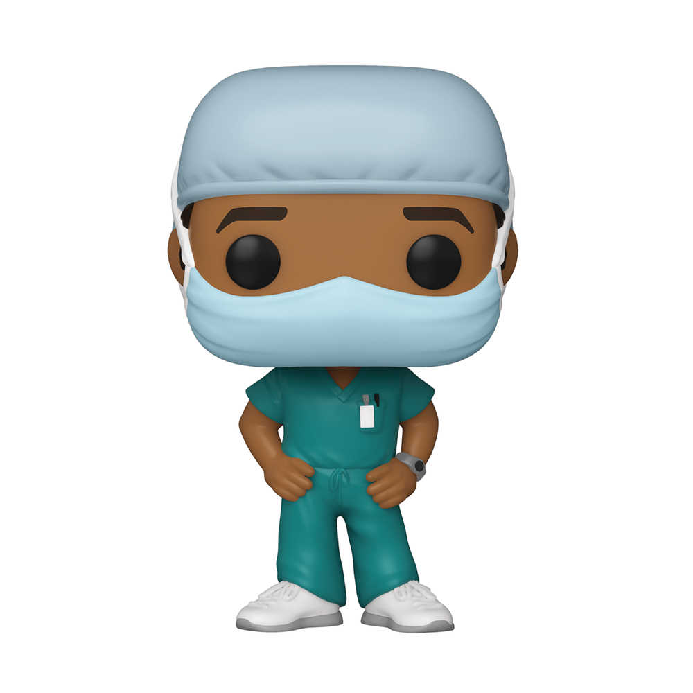 Pop Heroes Front Line Worker Male 2 Vinyl Figure 
