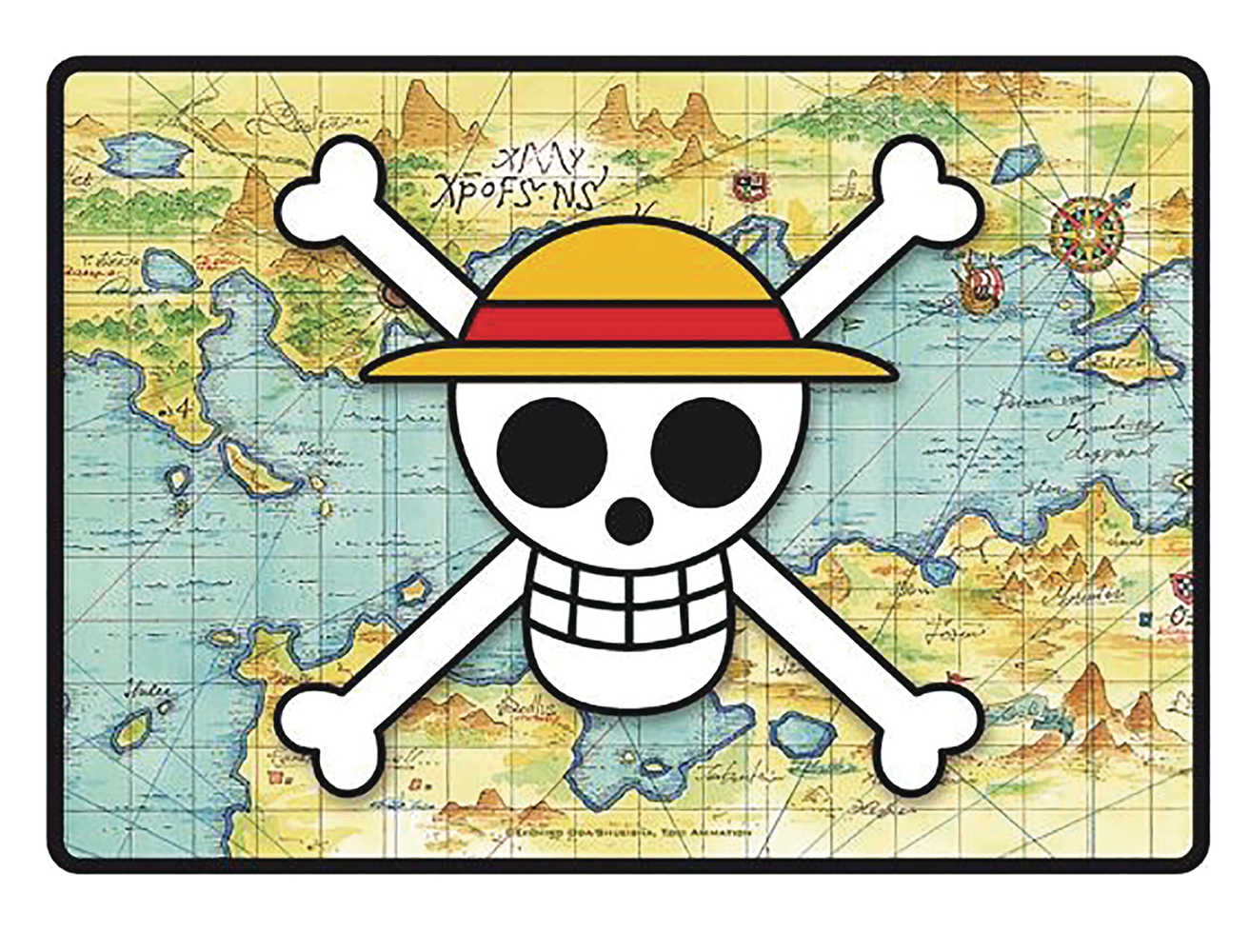 One Piece Skull Map Gaming Mousepad 