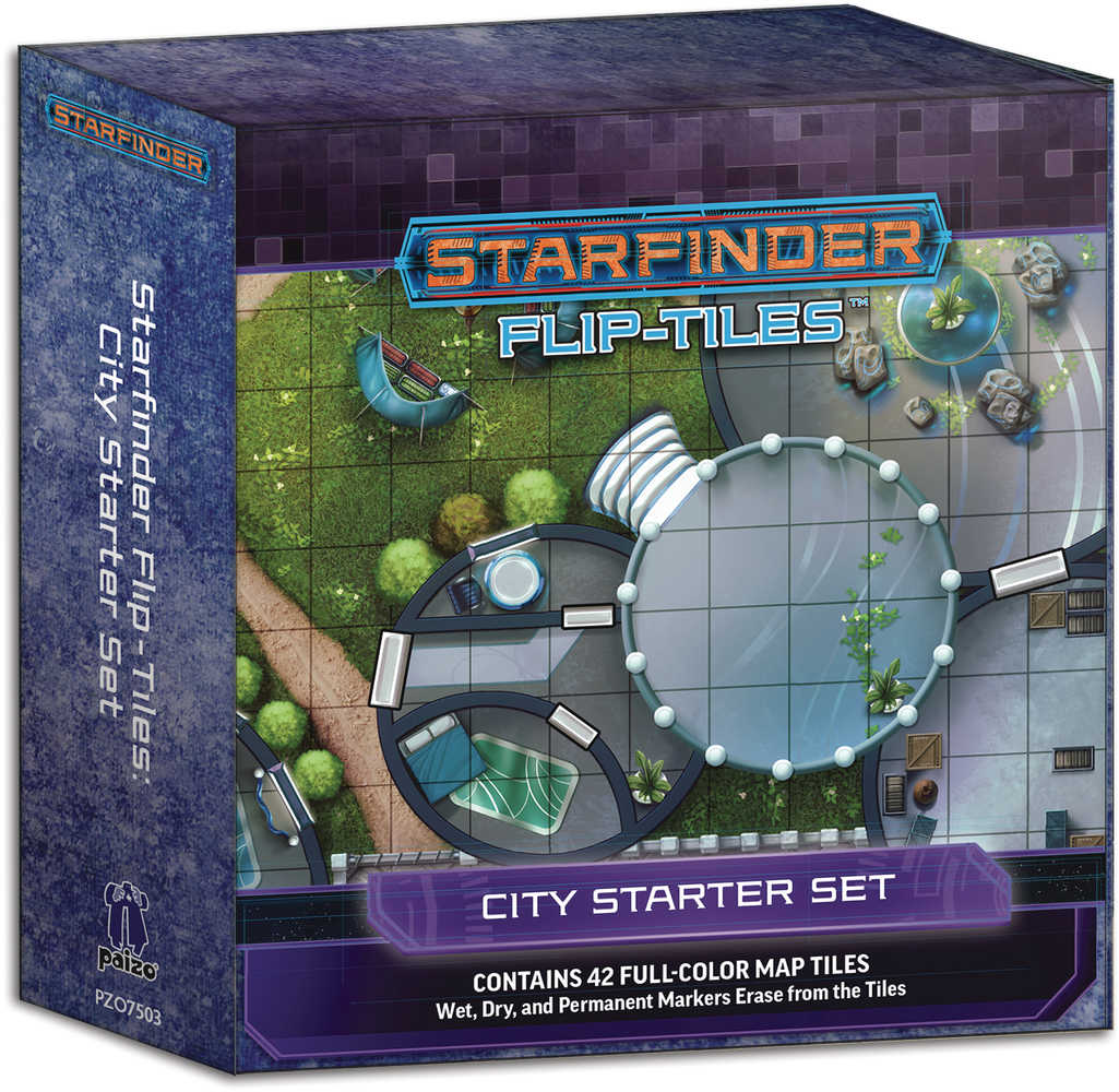 Starfinder Role Playing Game Flip Tiles City Starter Set