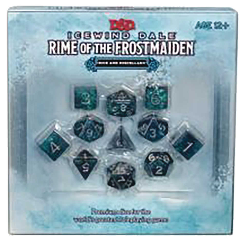 Dungeons & Dragons  Role Playing Game Ice Wind Dale Rime Of The Frost Maiden Dice Set 