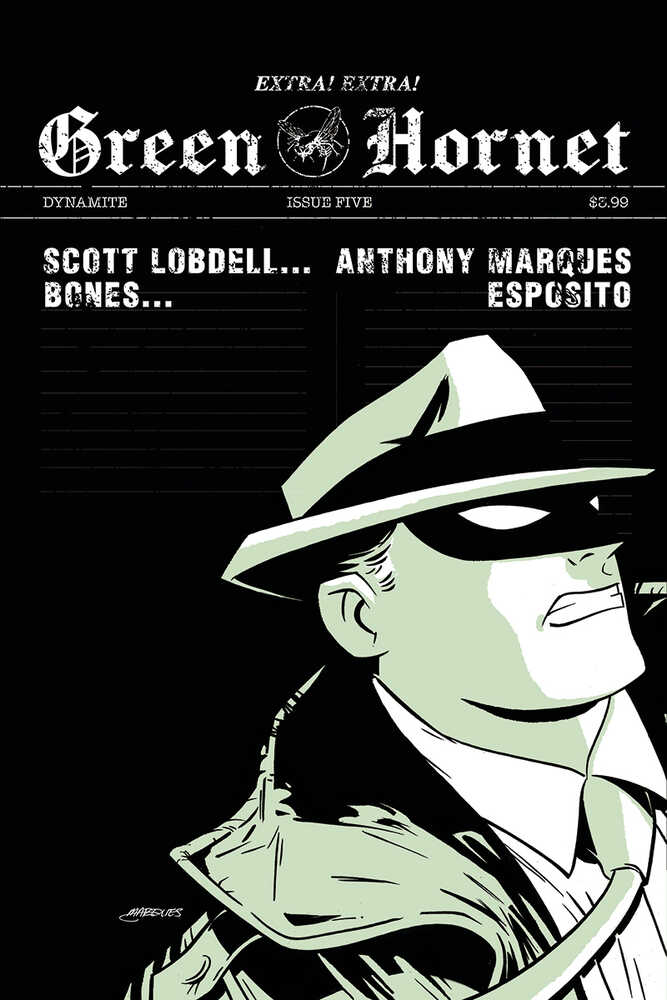 Green Hornet #5 10 Copy Marques Black & White Variant Edition