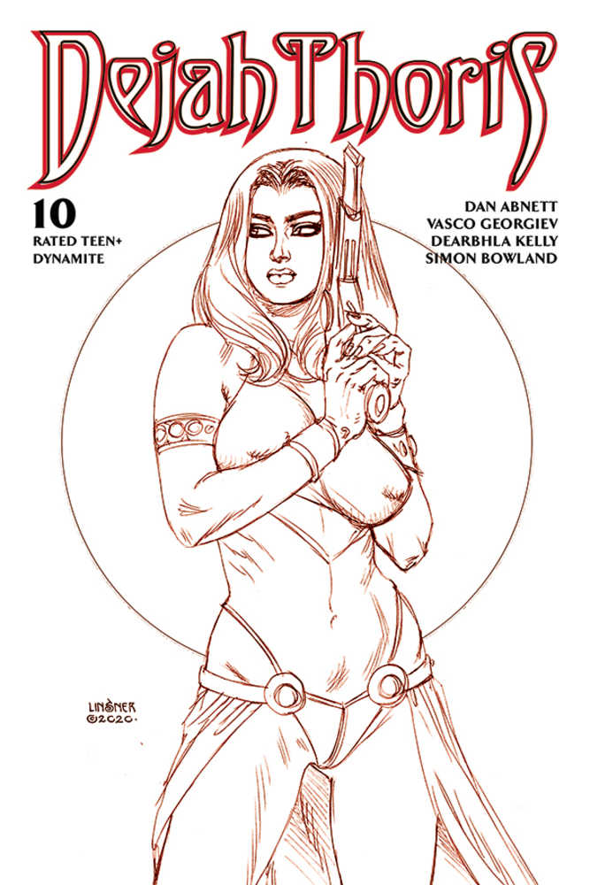 Dejah Thoris (2019) #10 Linsner Rare Limited Martian Red Cover
