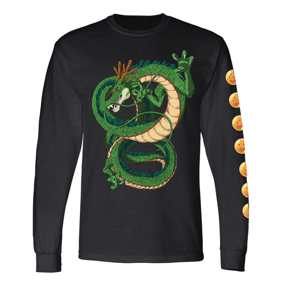 Dragon Ball Z Shenron Long Sleeve Blk T-Shirt SM 