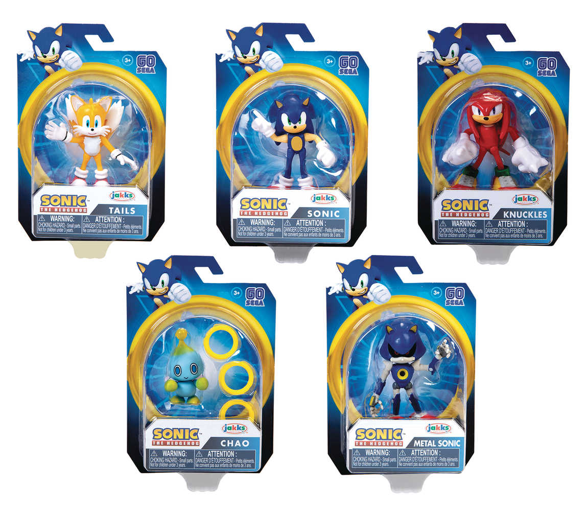 Sonic The Hedgehog 2 1/2 In Action Figure Wv1 Assortment  