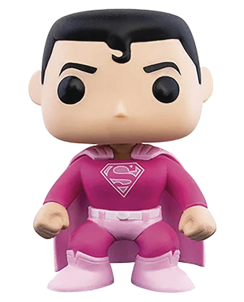 Pop Breast Cancer Awareness Superman Vinyl Figure 