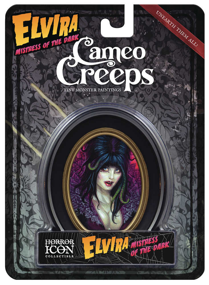 Cameocreeps Elvira Mistress Of The Dark Mini Cameo Portrait