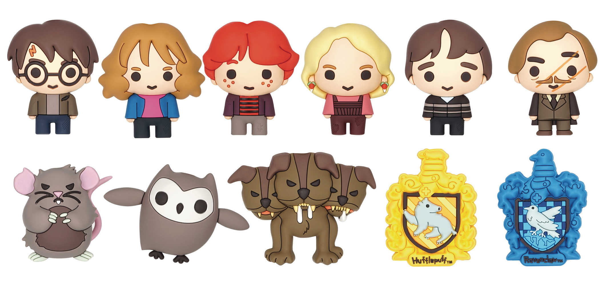 Harry Potter Series7 3 D Foam Bag Clip 24 Pcs Blind Mystery Box Display 