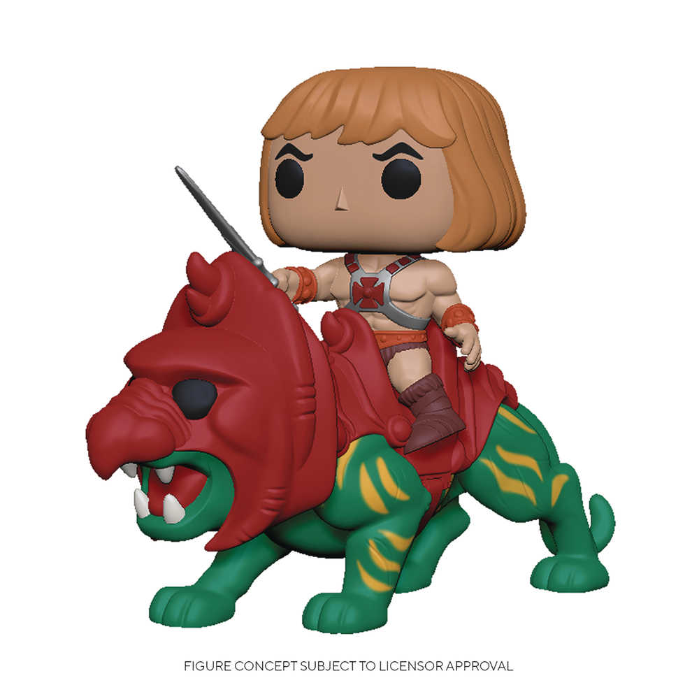 Pop Rides Masters of the Universe He Man On Battle Cat Vinyl Figure 