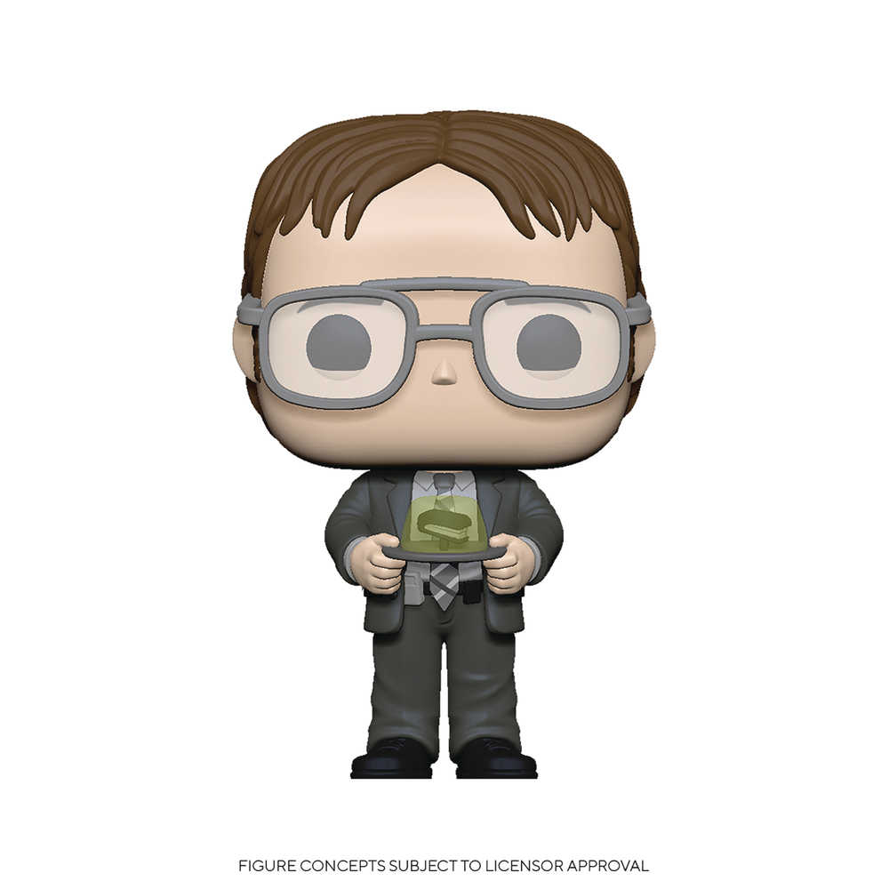 Pop TV Office S2 Dwight W/Jello Stapler Vinyl Figure 