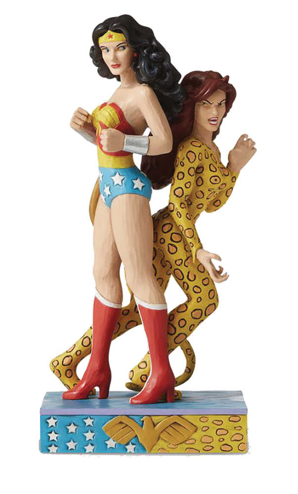 Jim Shore DC Comics Wonder Woman vs Cheetah 8.5 In Figure 