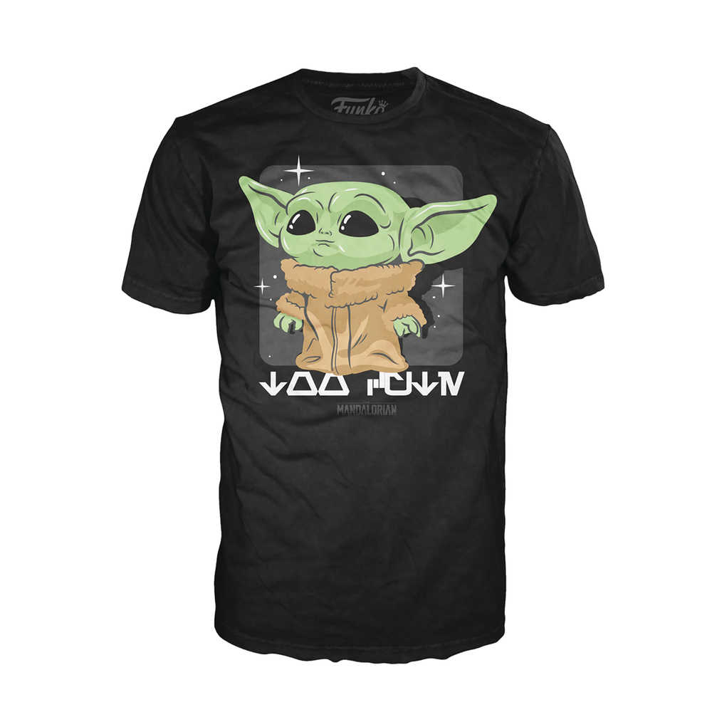 Funko Tee Mandalorian Child Looking Cyute T-Shirt MED 