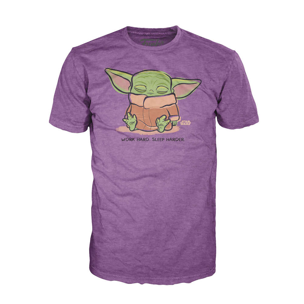 Funko Tee Mandalorian Cute Child Sleeping T-Shirt LG 