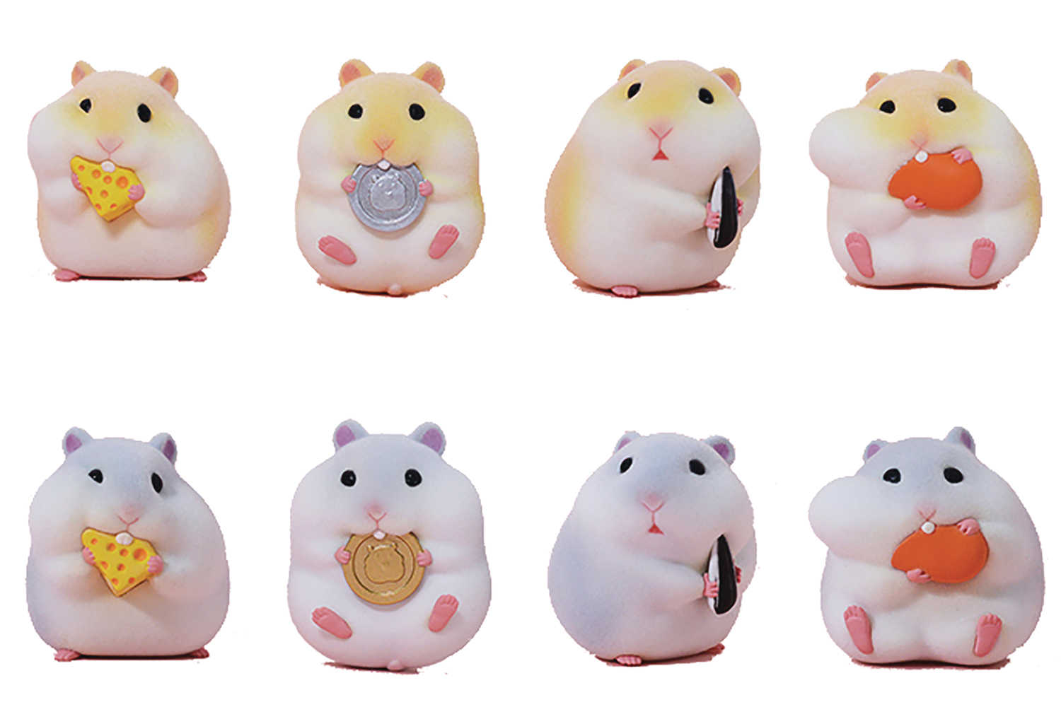 The Gluttonous Hamsters 8 Pc Trading Figure Bmb Display 