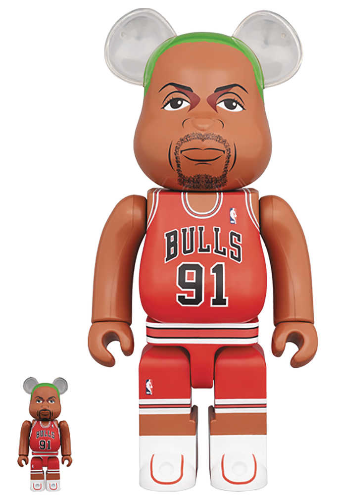Nba Chicago Bulls Dennis Rodman 100% & 400% Bea 2 Pk 