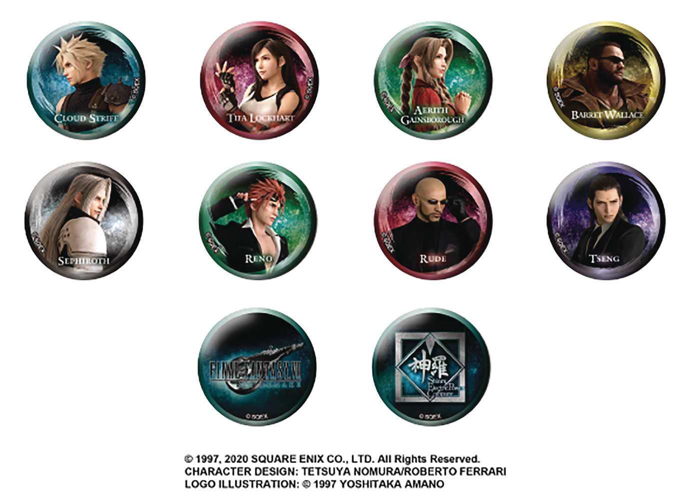 Final Fantasy Vii Remake Pin Badge 10 Pc Bmb Display 