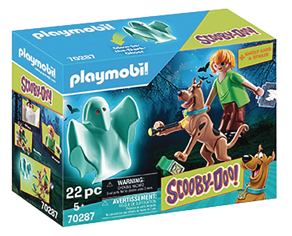 Playmobil Scooby Doo Scooby & Shaggy W/Ghost 2 Pk Set  (