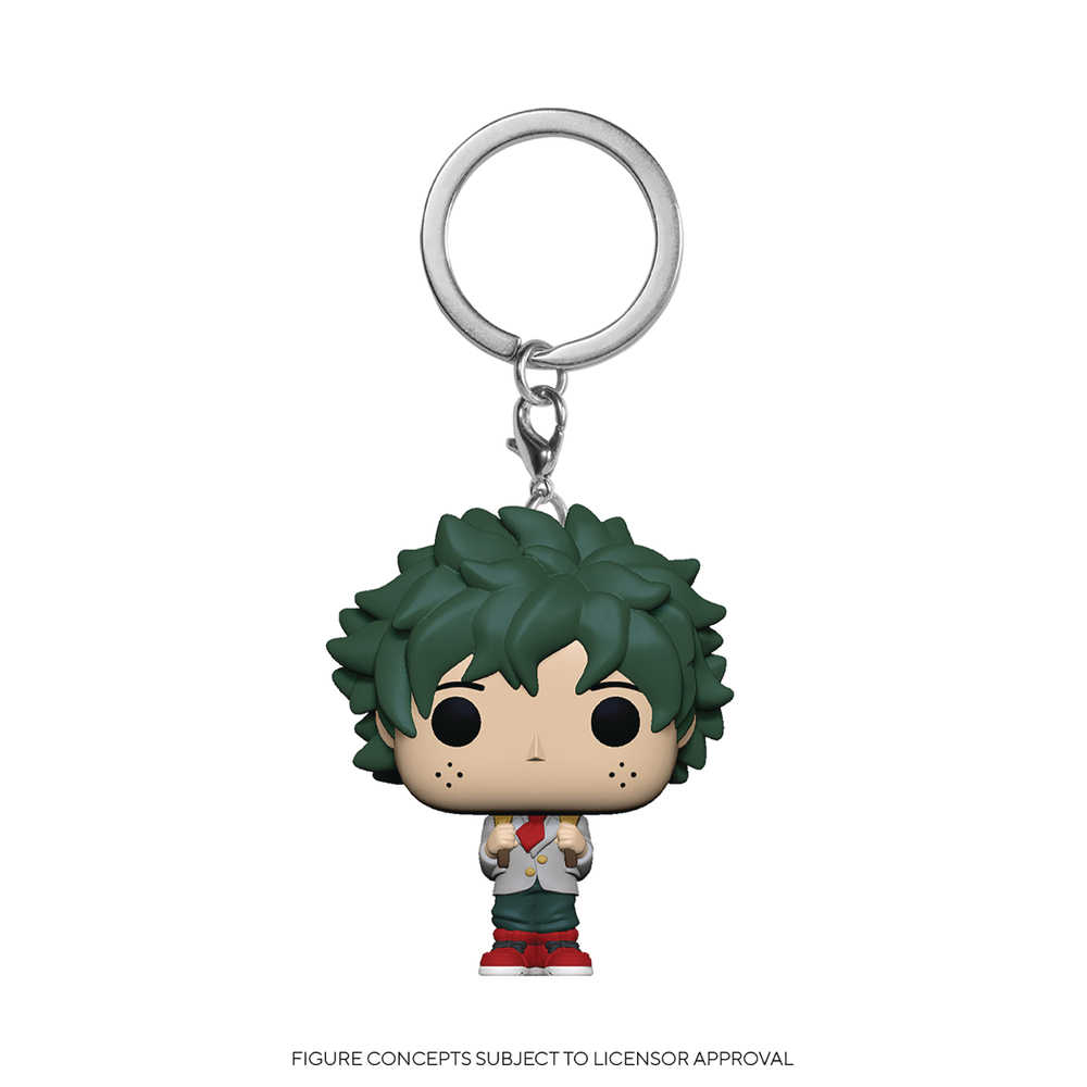Pocket Pop Mha Deku In School Uniform Keychain 