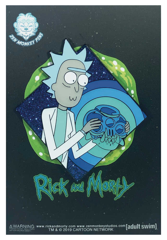 Rick And Morty Rick & The Crystal Skull Of Horowitz Pin 