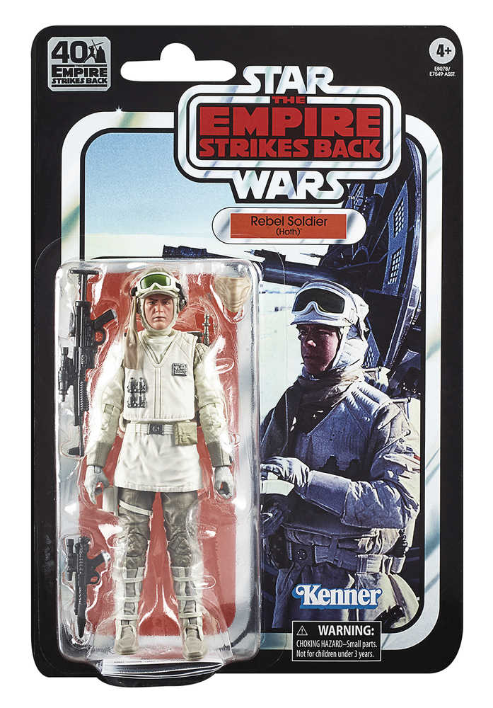 Star Wars Black E5 40 Th Ann 6 In Hoth Rebel Soldier Action Figure Case  