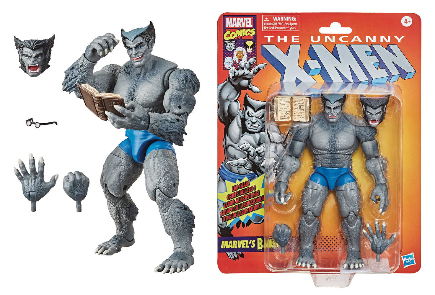 X-Men Legends Retro 6 In Beast Variant Action Figure Case  