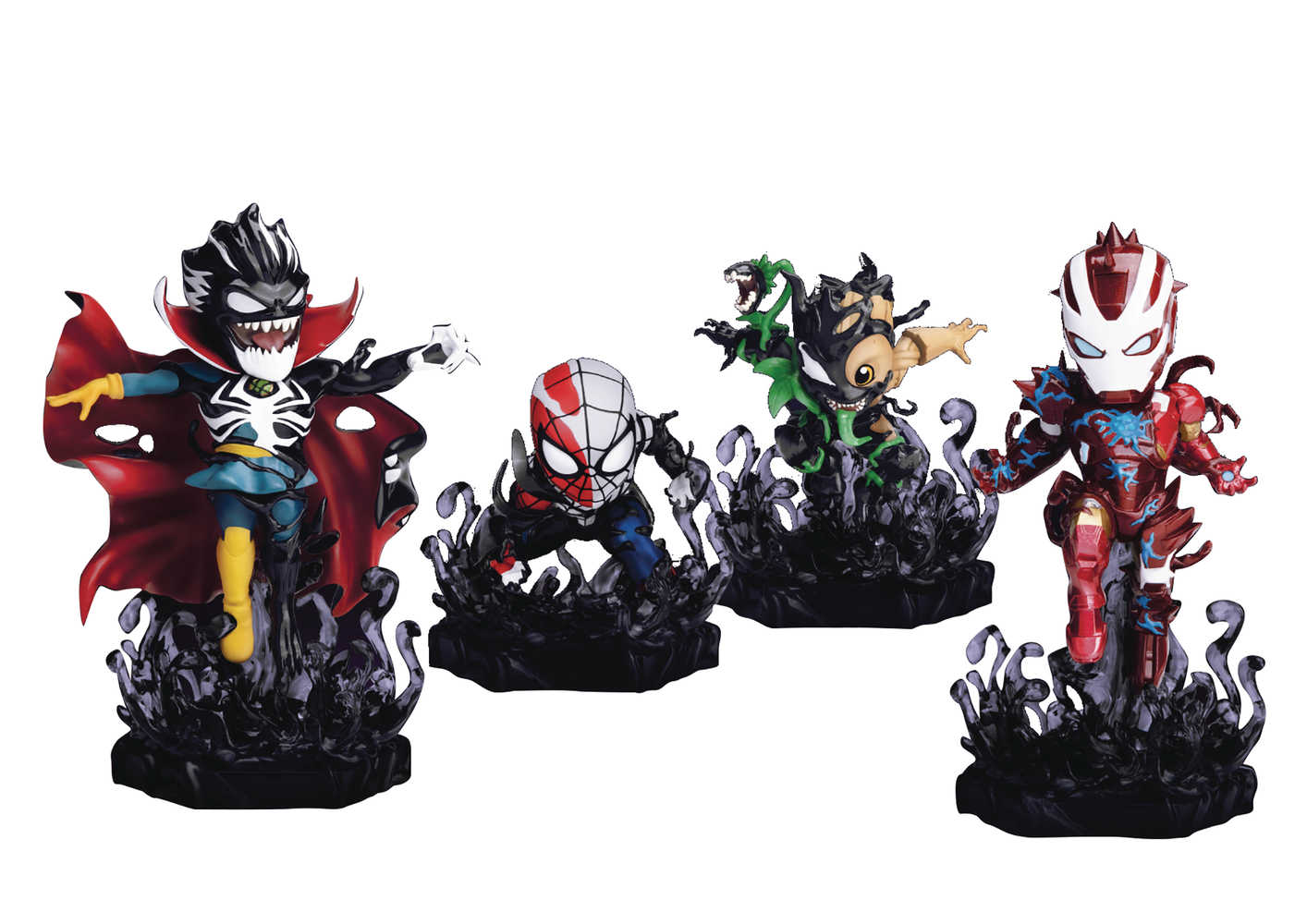 Marvel Maximum Venom Mea 018 Venomized 4 Pc Figure Bundle 