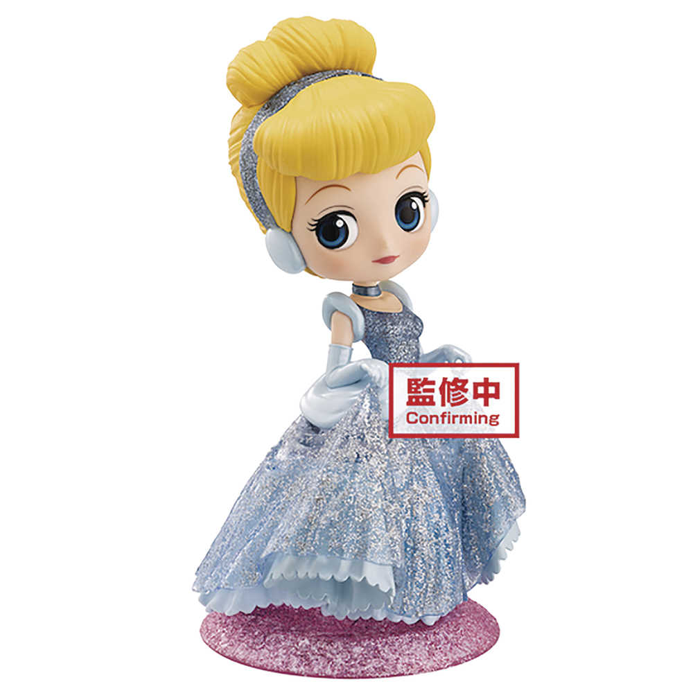 Disney Glitter Q Posket Cinderella Figure 