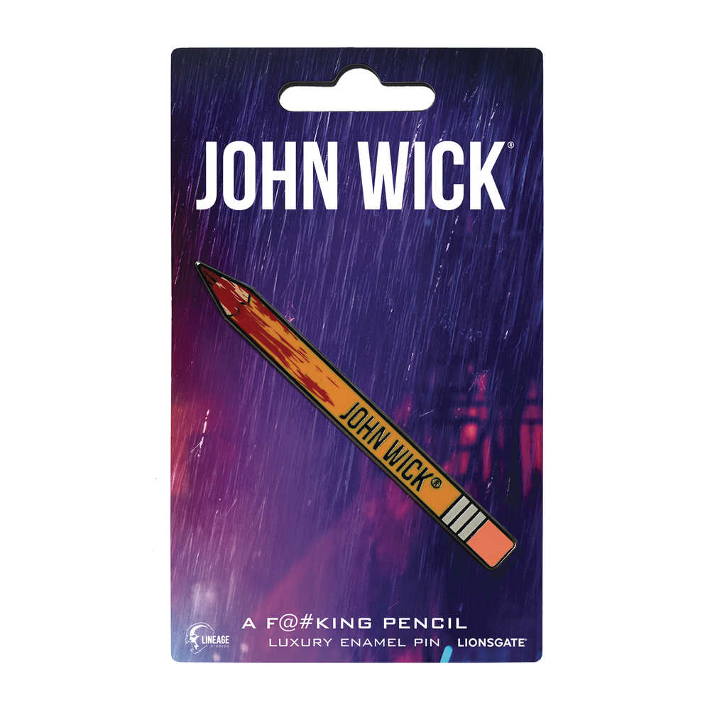 John Wick Pencil Enamel Pin 